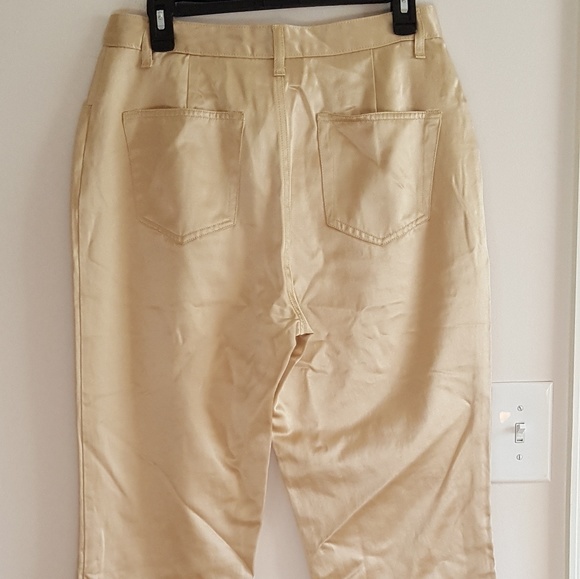 Metallic Gold Jeans - Picture 3 of 4